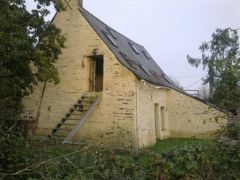 Habitat groupé Eco-Hameau - Construction en pierre de schiste brute