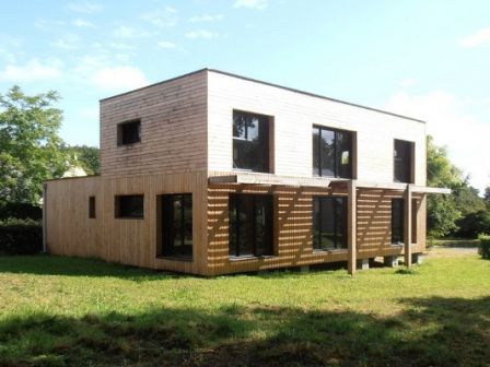 Maison quasi-passive à ossature bois près de Nantes Loire-Atlantique 44 Pays de la Loire