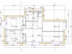 Plan maison bois de l'étage