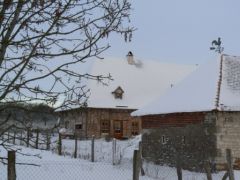La ferme bressane sous la neige