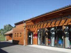 Salle des fêtes bois village Ardèche