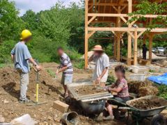 Chantier participatif maison paille