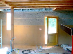 isolation murs ouate cellulose maison bois