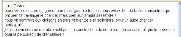 Annonces chantier participatif