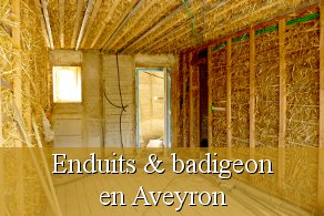 Chantier participatif Aveyron 12 Cahors Rodez Figeac Midi-Pyrénées - Enduits badigeon