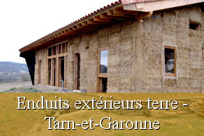 Chantier participatif Tarn-et-Garonne 82 Midi-Pyrénées enduits extérieurs terre