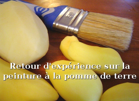 Peinture à la pomme de terre